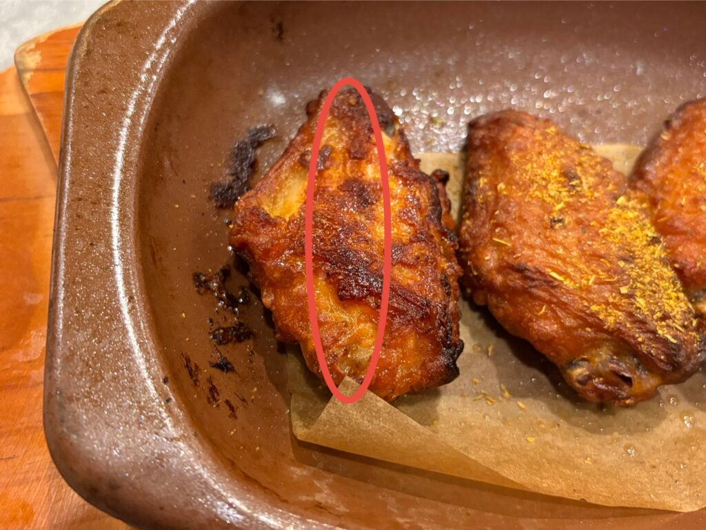 辛味チキン フォーク位置