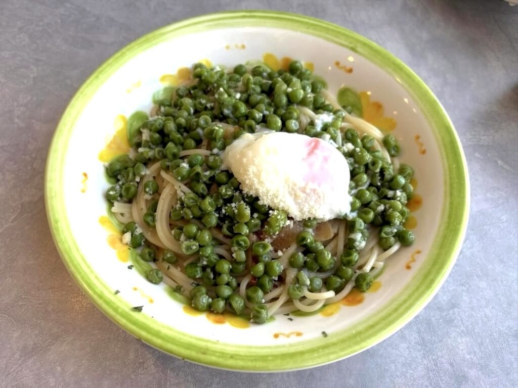 青豆ペペロンチーノ