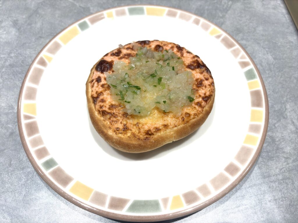 タラコフォッカチオ+野菜ソース