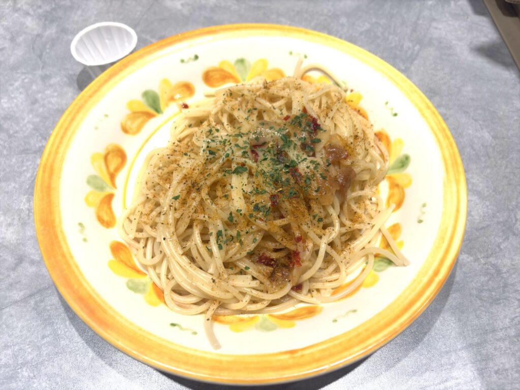 ペペロンチーノ+やみつきスパイス