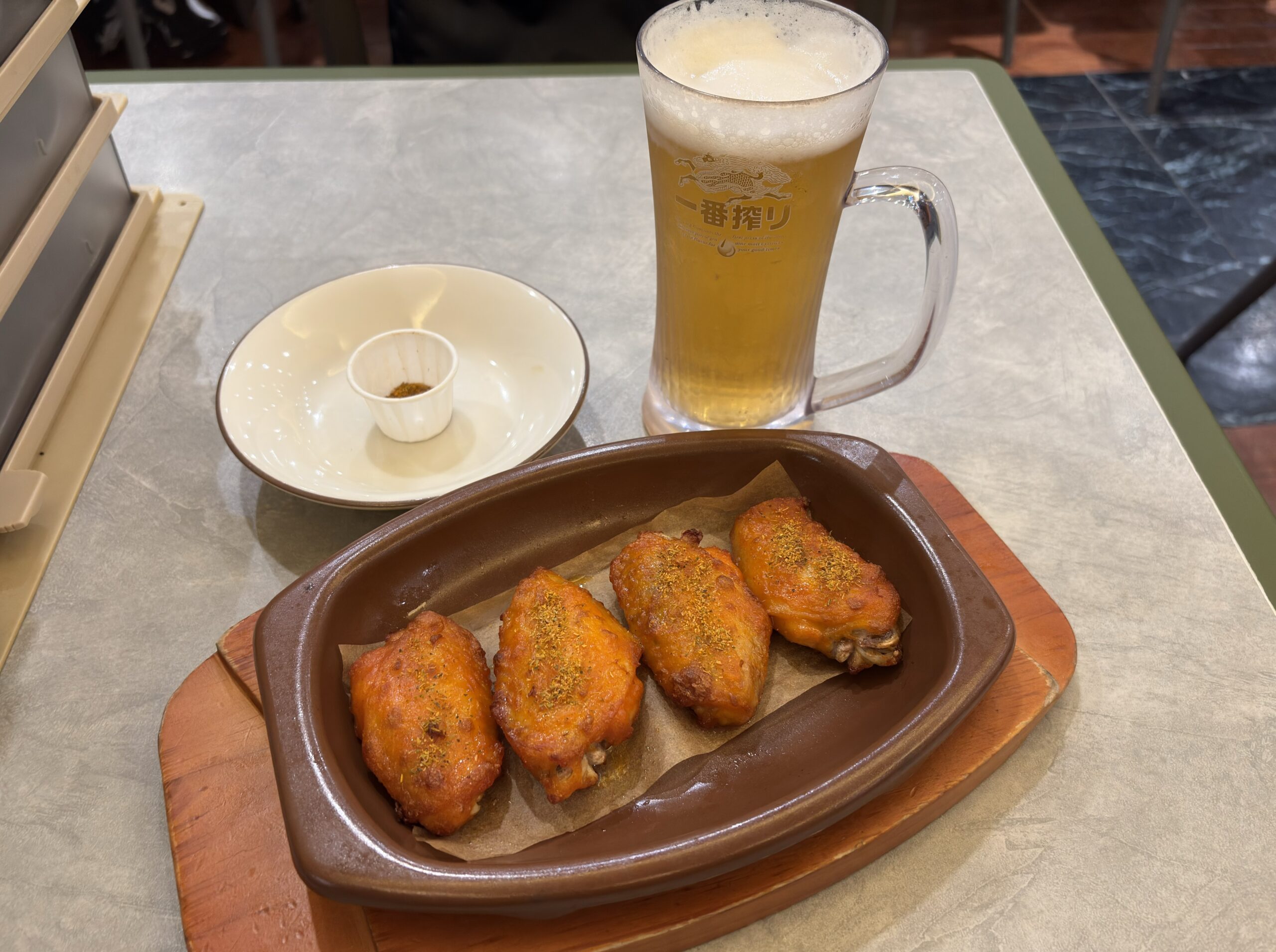 ビール＋辛味チキン